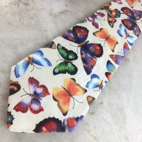 BRITE TIES COTTON TIE (BUTTERFLY PATTERN) - Picture 1 of 13